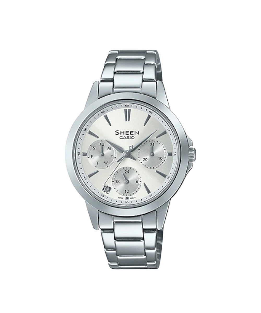 RELOJ PARA MUJER CASIO SHEEN SHE-3516D-7AUDF -BLANCO