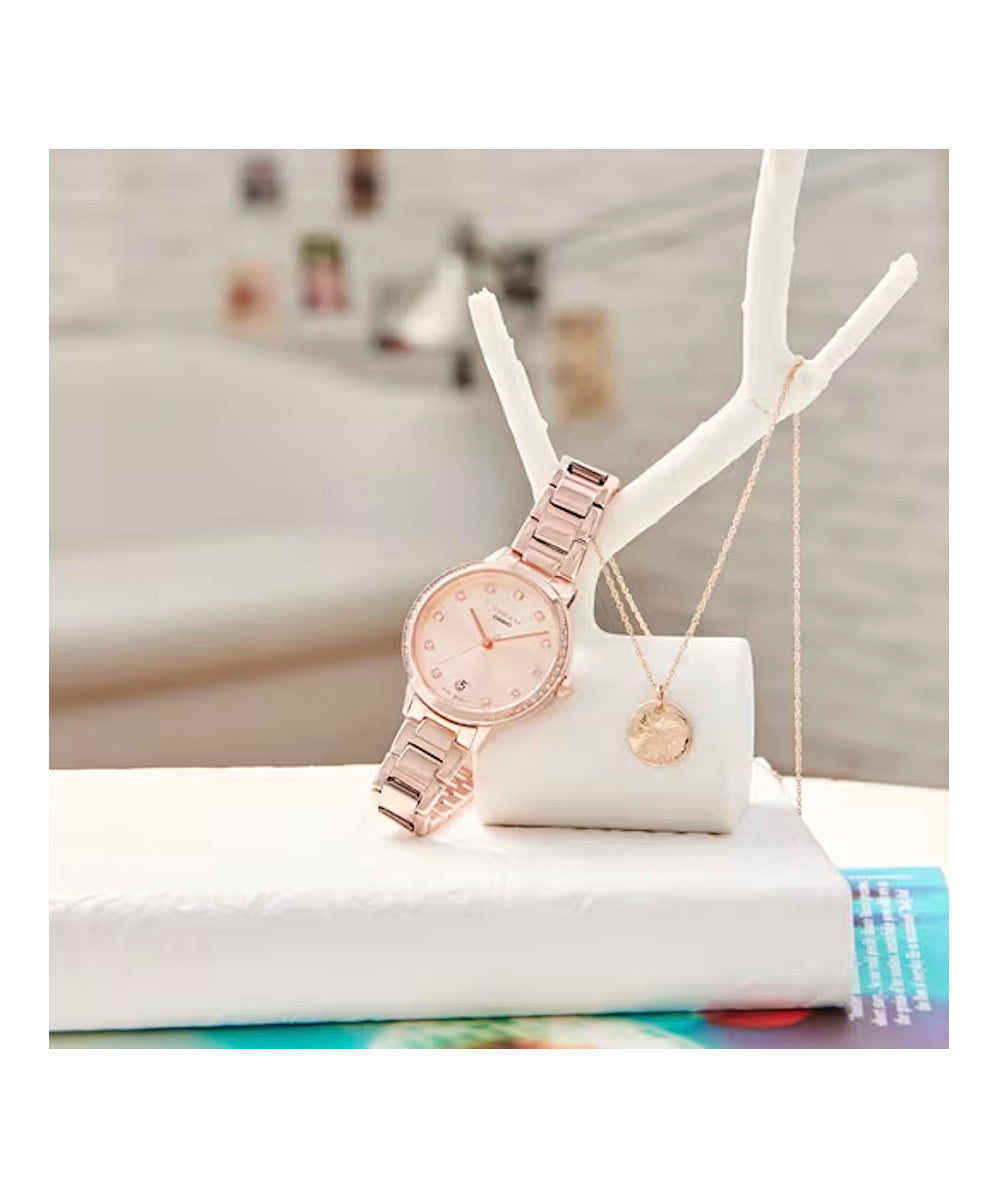 RELOJ PARA MUJER CASIO SHEEN SHE-4056PG-4AUDF -ORO ROSA