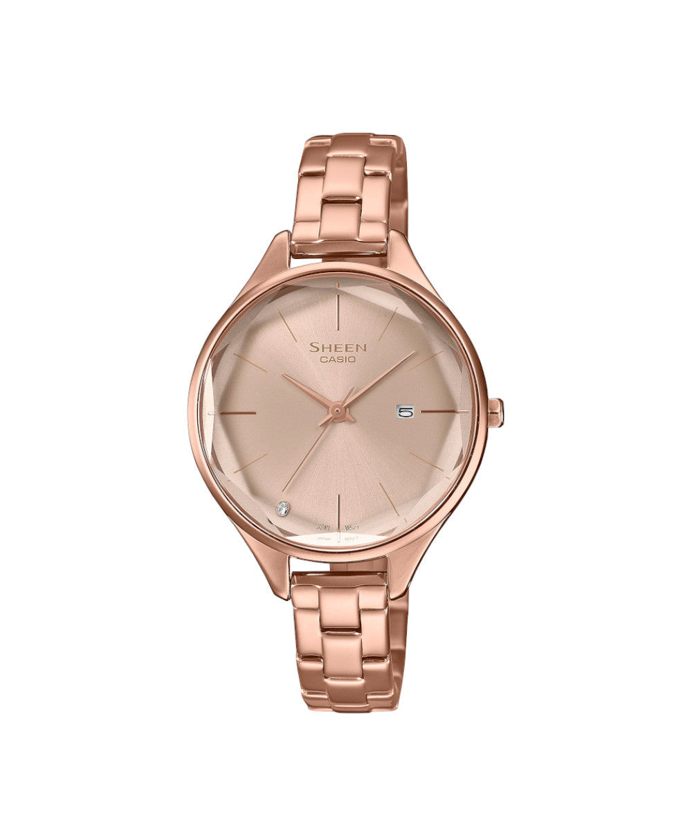 RELOJ PARA MUJER CASIO SHEEN SHE-4062PG-4AUDF -ROSADO