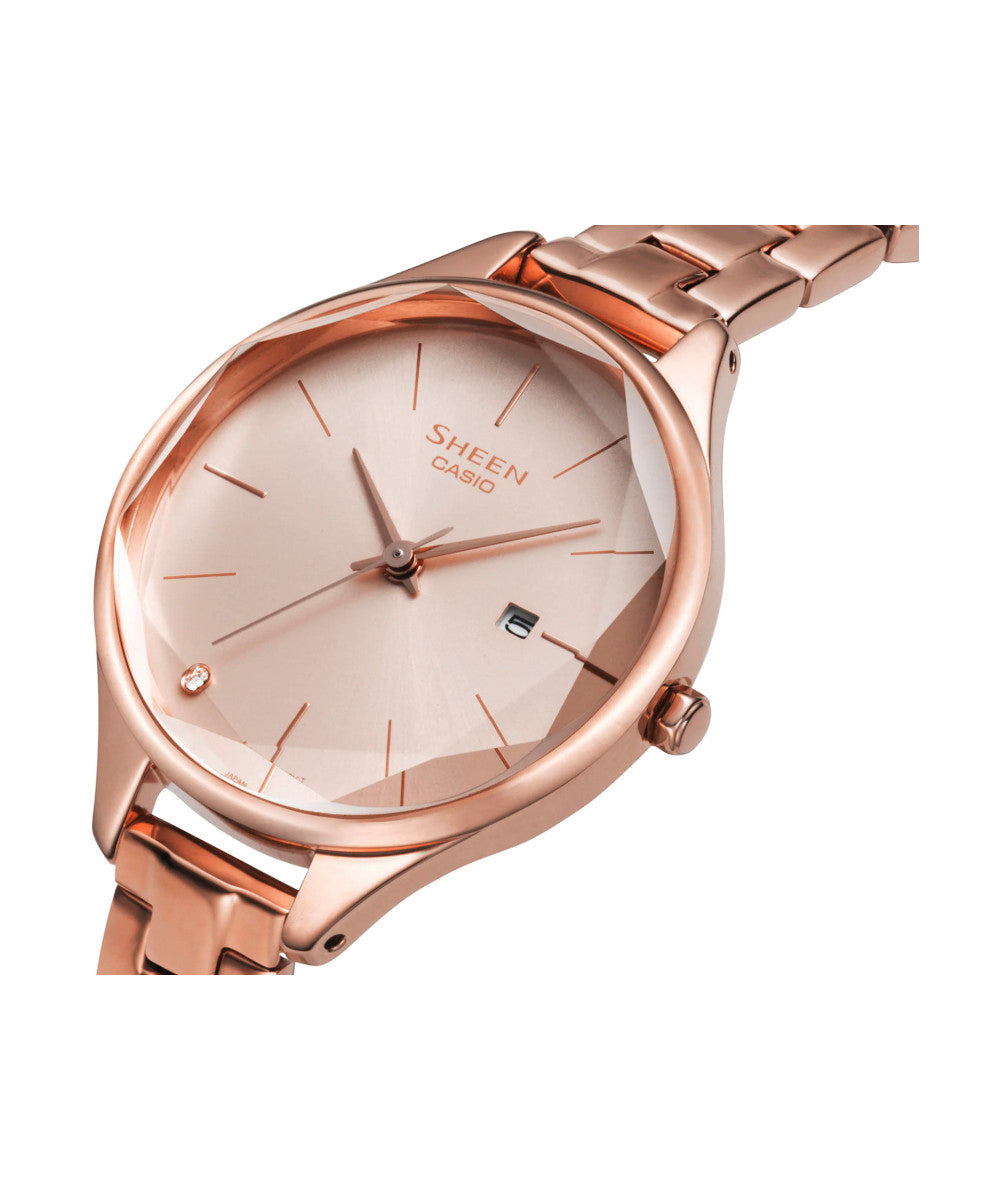 RELOJ PARA MUJER CASIO SHEEN SHE-4062PG-4AUDF -ROSADO