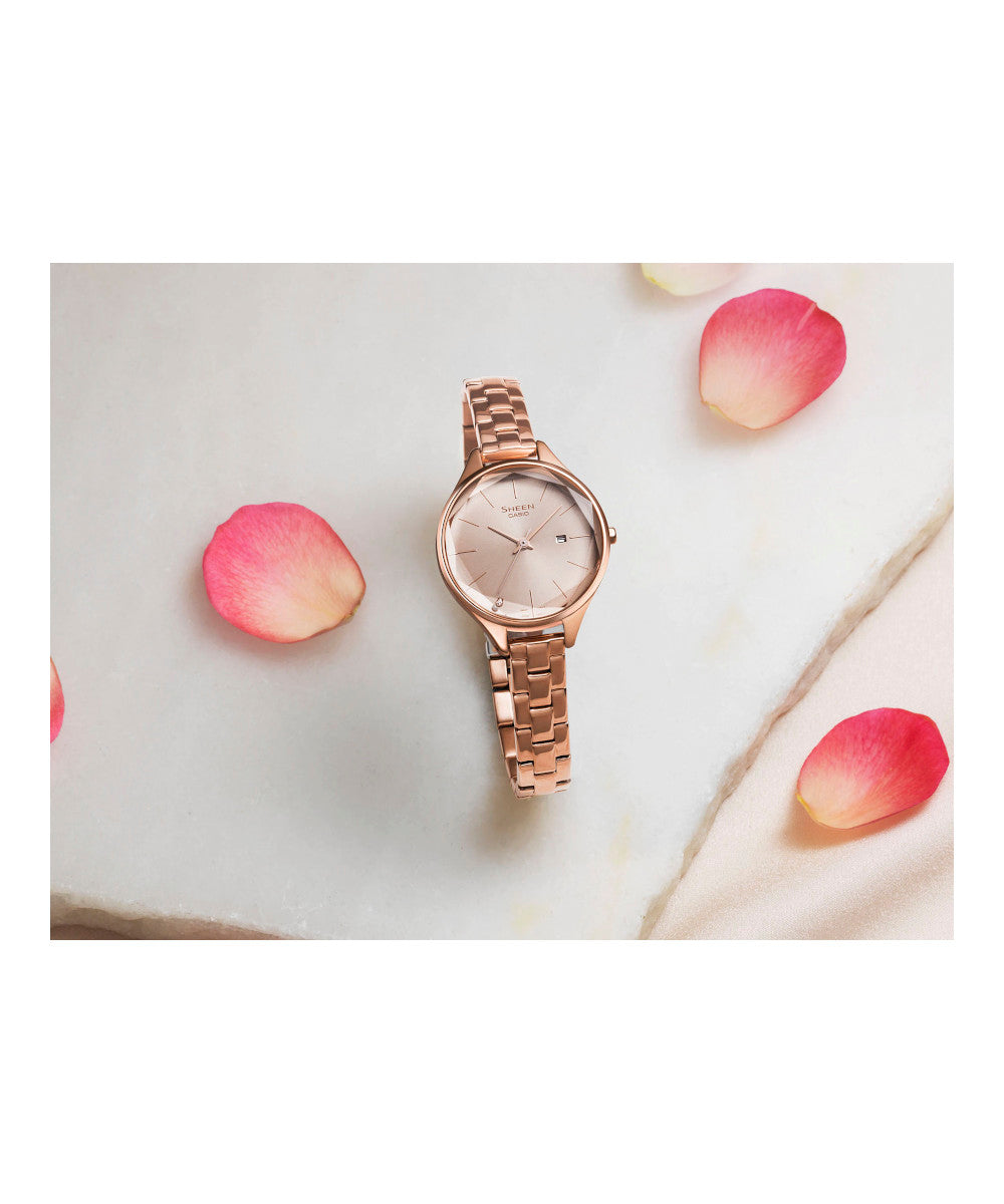 RELOJ PARA MUJER CASIO SHEEN SHE-4062PG-4AUDF -ROSADO