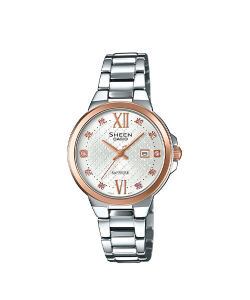 RELOJ PARA MUJER CASIO SHEEN SHE-4524SPG-7AUDR -BLANCO