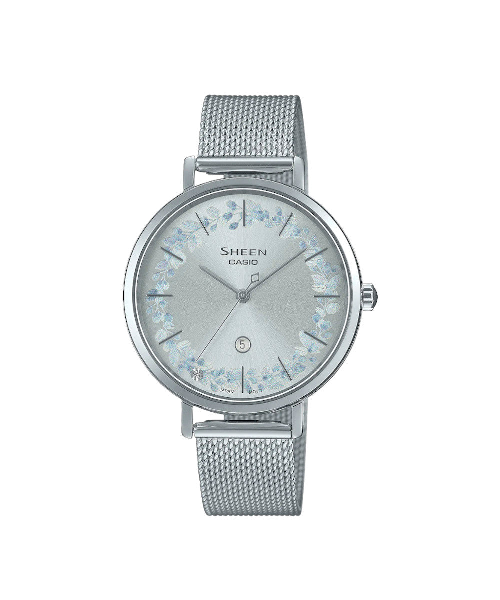 RELOJ PARA MUJER CASIO SHEEN SHE-4539FM-7AUDF -BLANCO