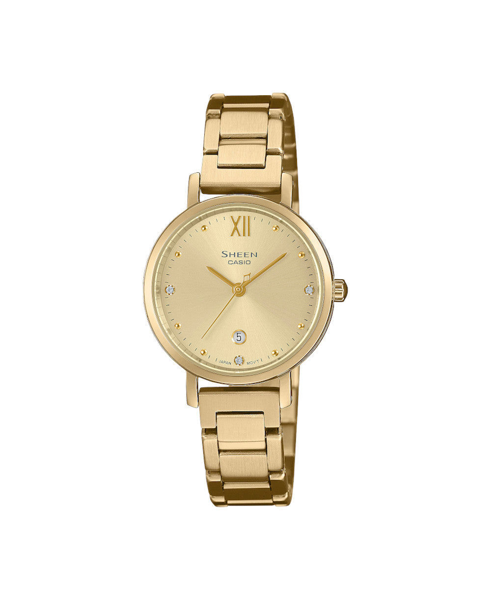 RELOJ PARA MUJER CASIO SHEEN SHE-4540G-9AUDF -AMARILLO