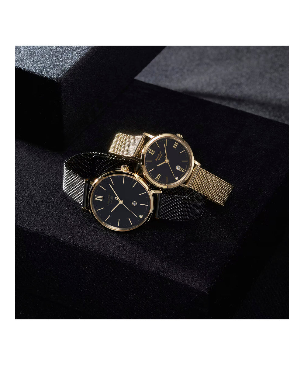 RELOJ PARA MUJER CASIO SHEEN SHE-4540GM-1AUDF -NEGRO