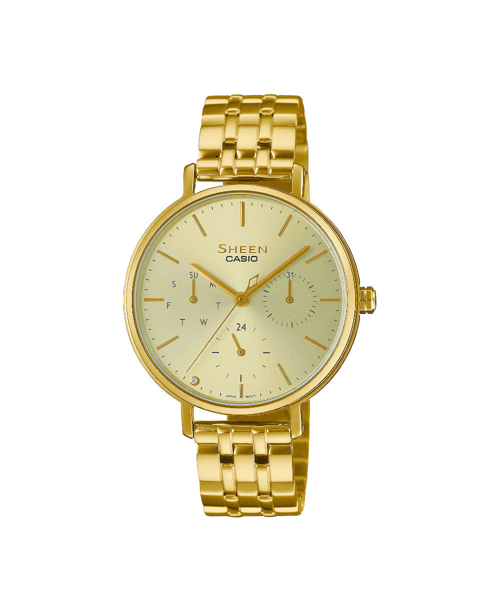 RELOJ PARA MUJER CASIO SHEEN SHE-4541G-9AUDF -AMARILLO
