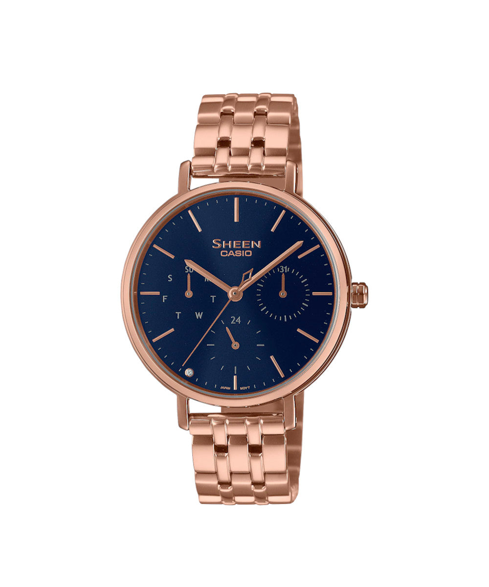 RELOJ PARA MUJER CASIO SHEEN SHE-4541PG-2AUDF -AZUL