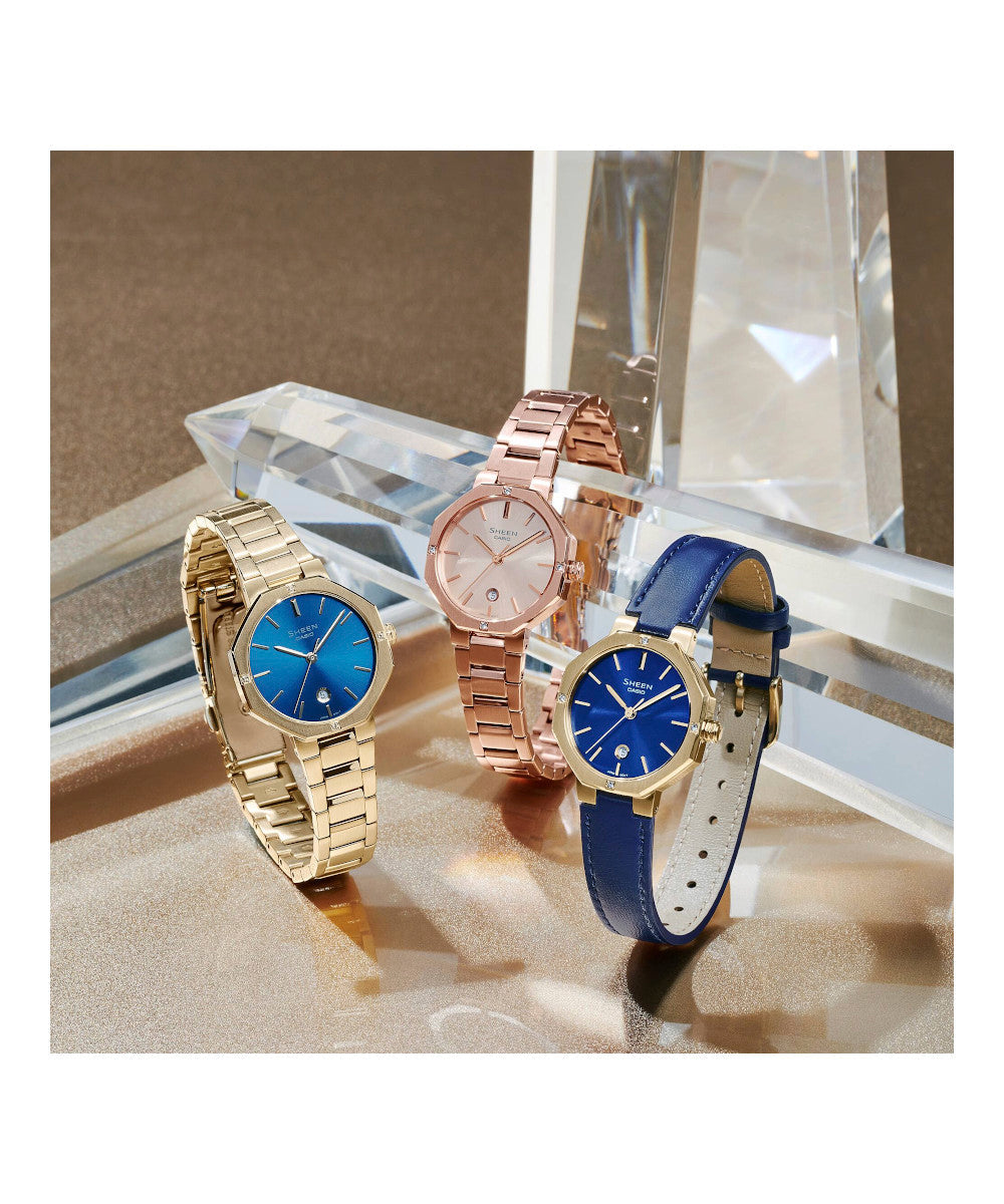 RELOJ PARA MUJER CASIO SHEEN SHE-4543G-2AUDF -AZUL