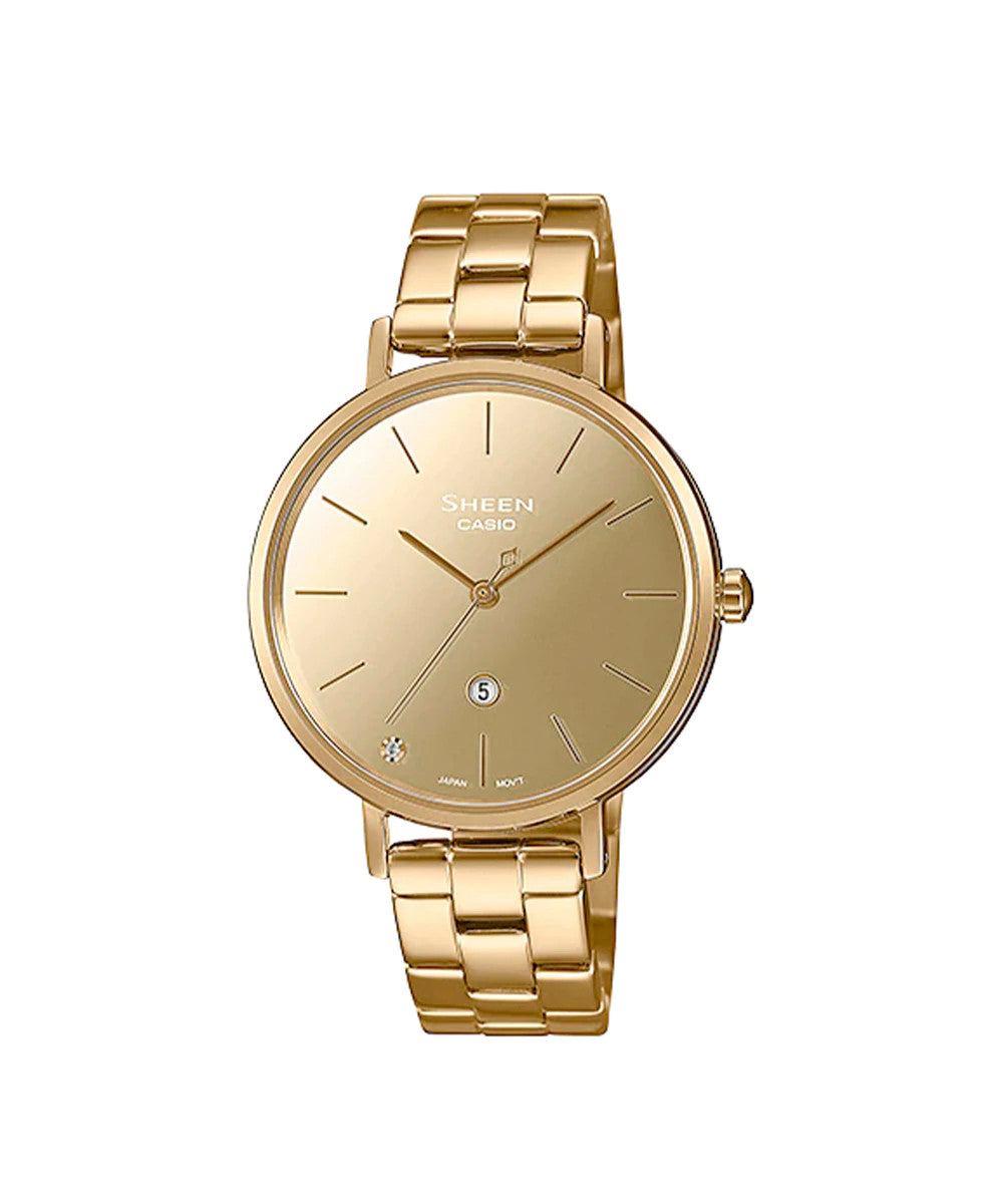 RELOJ PARA MUJER CASIO SHEEN SHE-4544G-9AUDF -DORADO