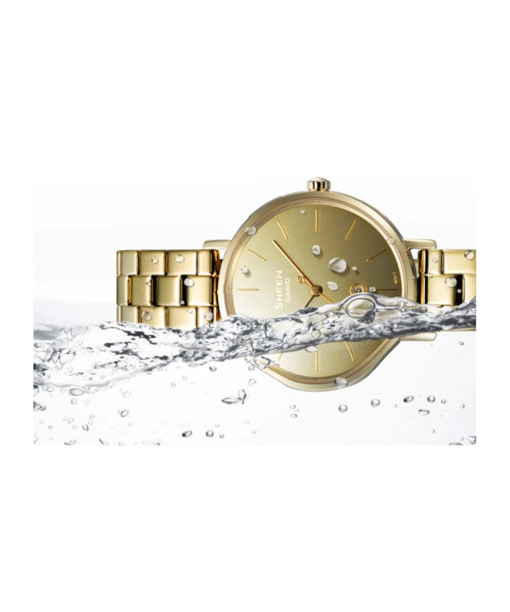 RELOJ PARA MUJER CASIO SHEEN SHE-4544G-9AUDF -DORADO