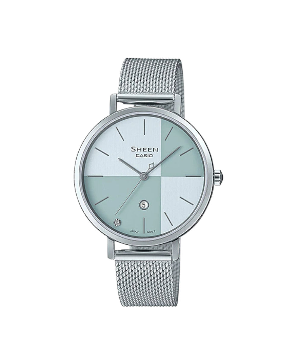 RELOJ PARA MUJER CASIO SHEEN SHE-4547M-2AUDF -PLATEADO