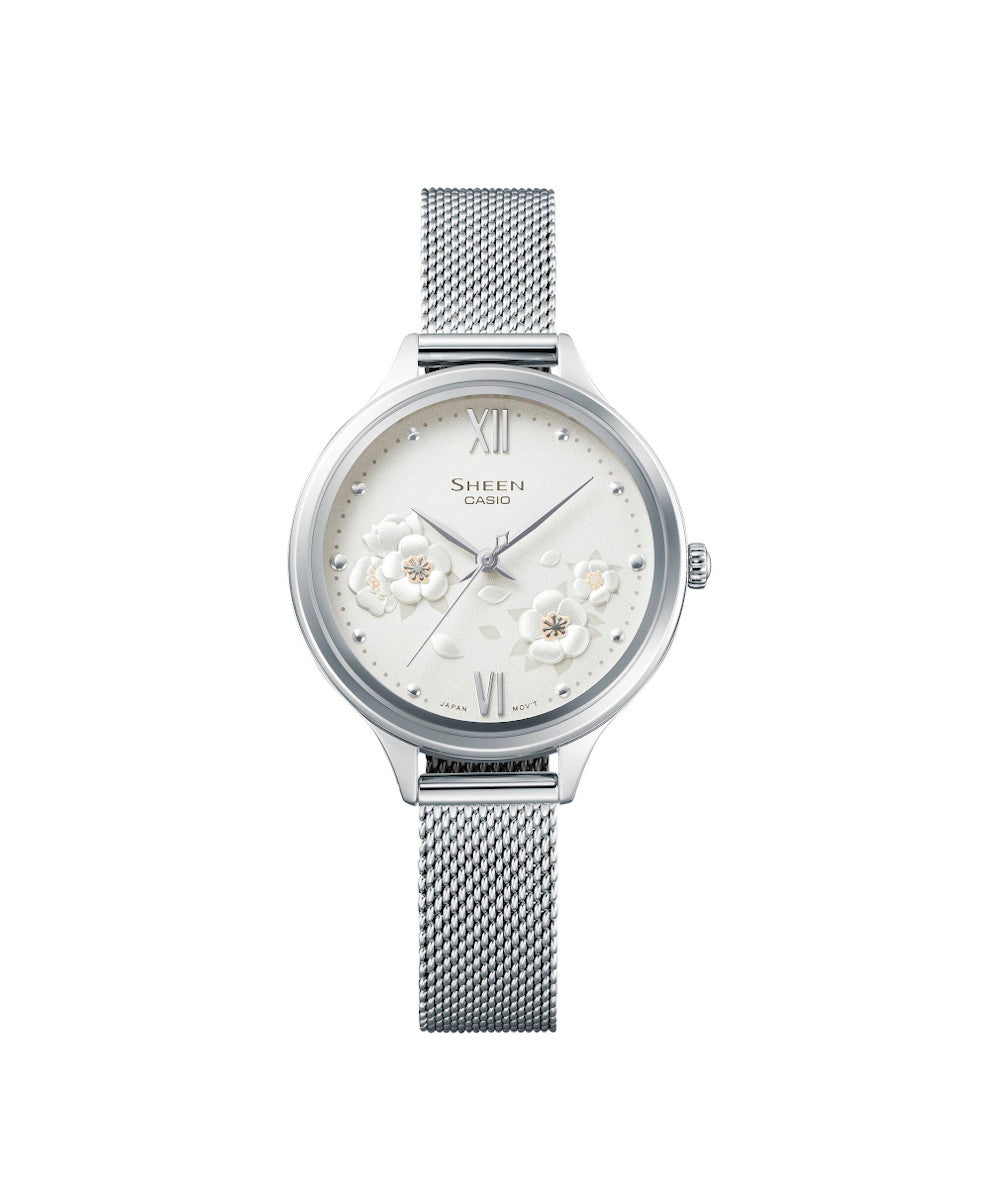 RELOJ PARA MUJER CASIO SHEEN SHE-4551M-7AUDF -BLANCO