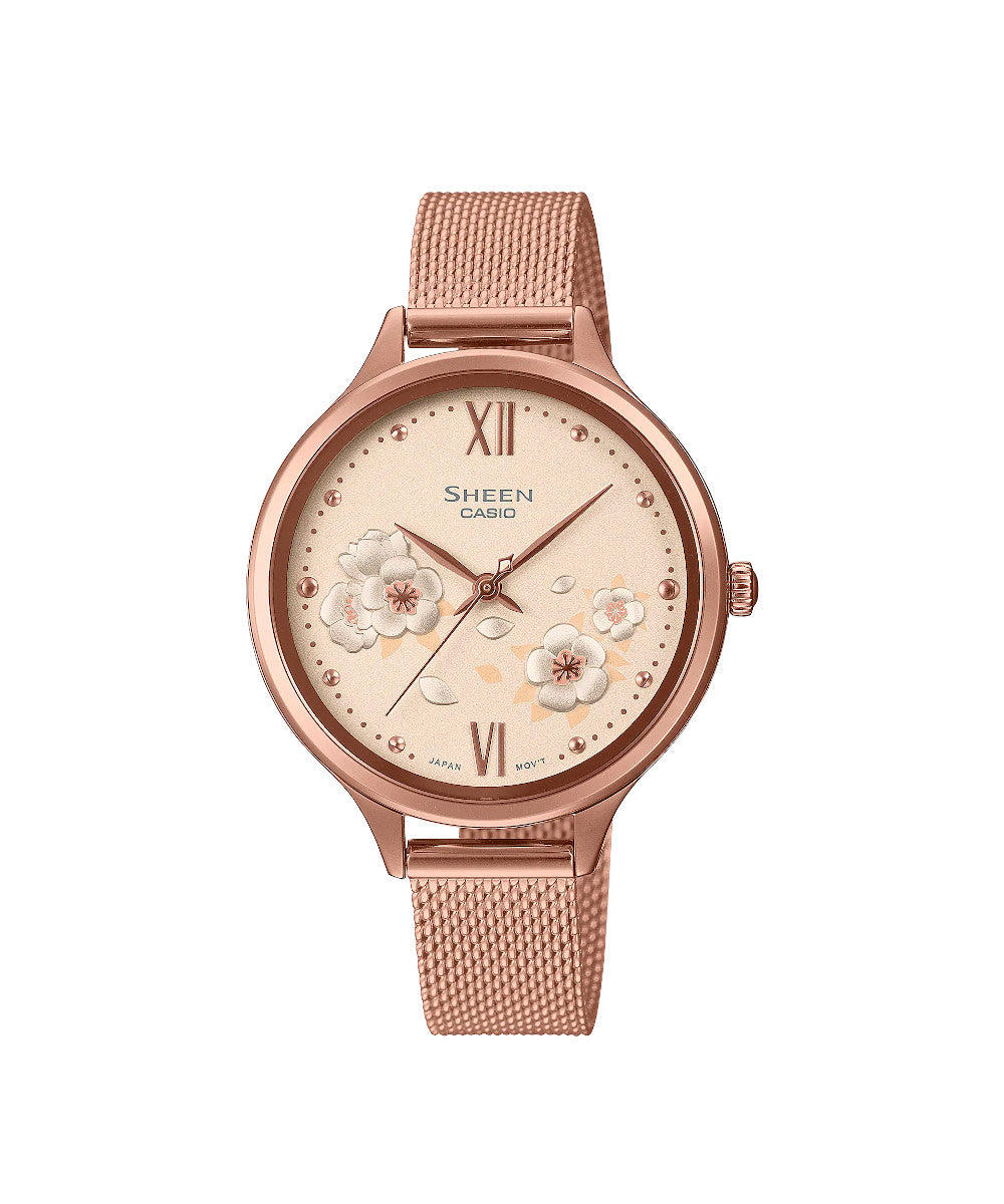 RELOJ PARA MUJER CASIO SHEEN SHE-4551PGM-4AUDF -ROSADO