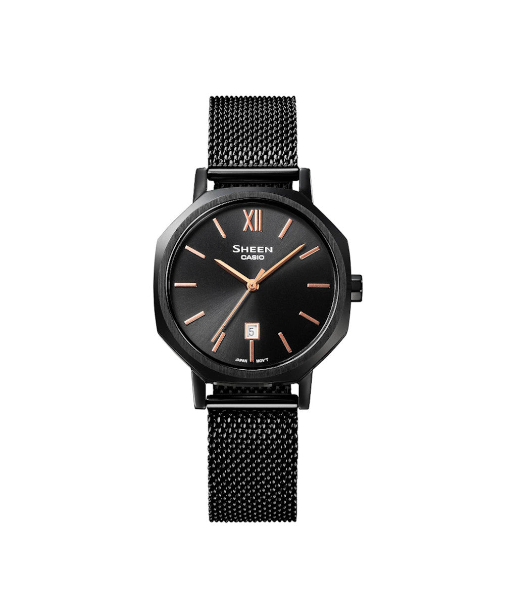 RELOJ PARA MUJER CASIO SHEEN SHE-4554BM-1AUDF -NEGRO