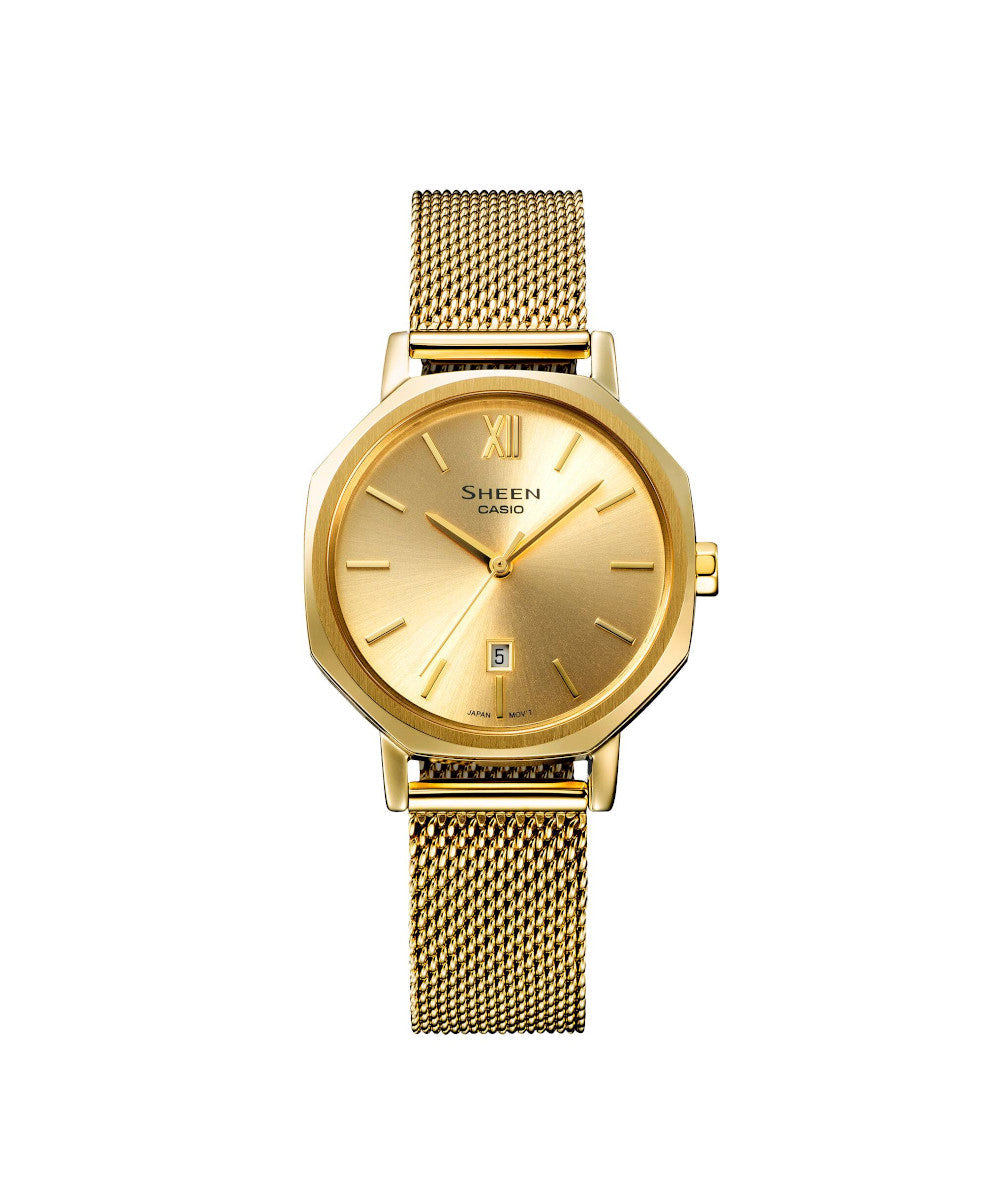 RELOJ PARA MUJER CASIO SHEEN SHE-4554GM-9AUDF -AMARILLO