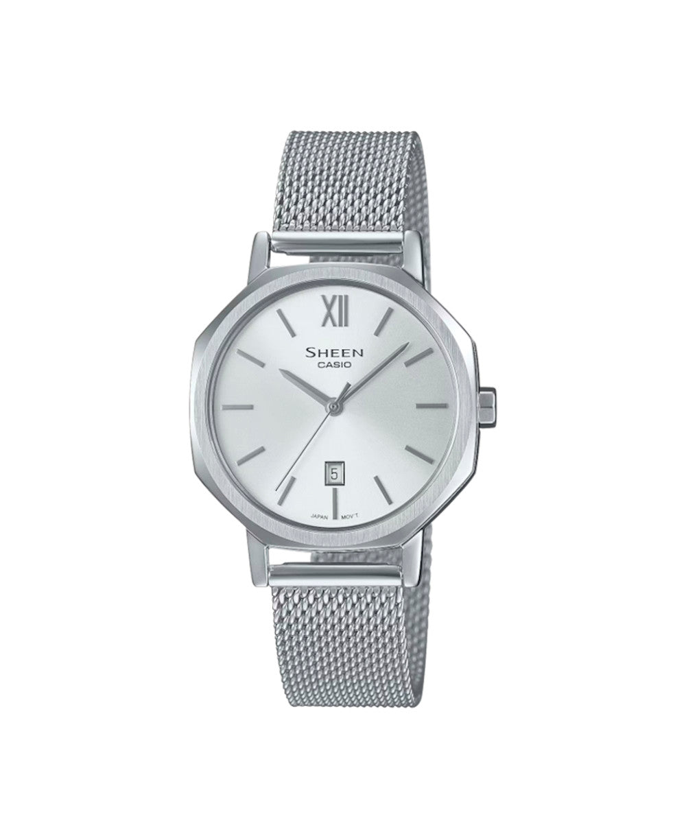RELOJ PARA MUJER CASIO SHEEN SHE-4554M-7AUDF -BLANCO