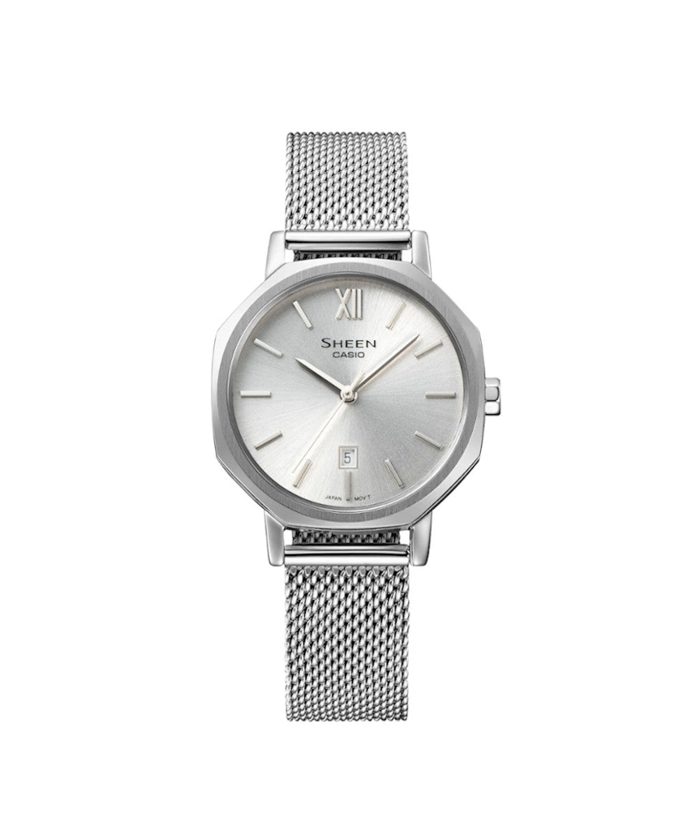 RELOJ PARA MUJER CASIO SHEEN SHE-4554M-7AUDF -BLANCO