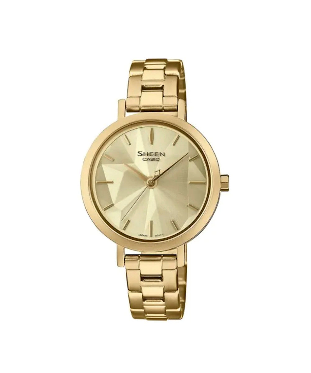 RELOJ PARA MUJER CASIO SHEEN SHE-4558G-9AUDF -AMARILLO