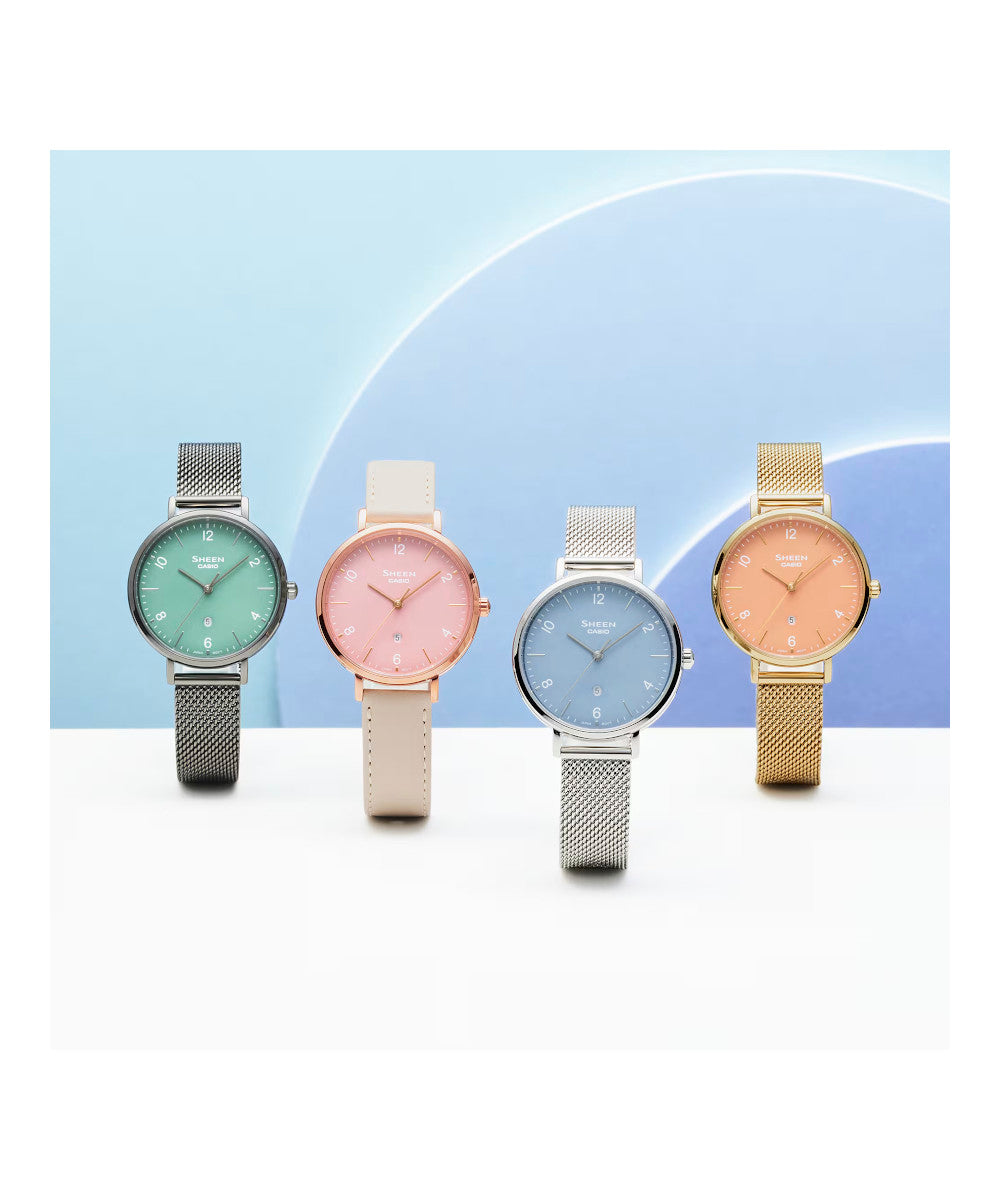 RELOJ PARA MUJER CASIO SHEEN SHE-4562GM-4AUDF -ROSADO