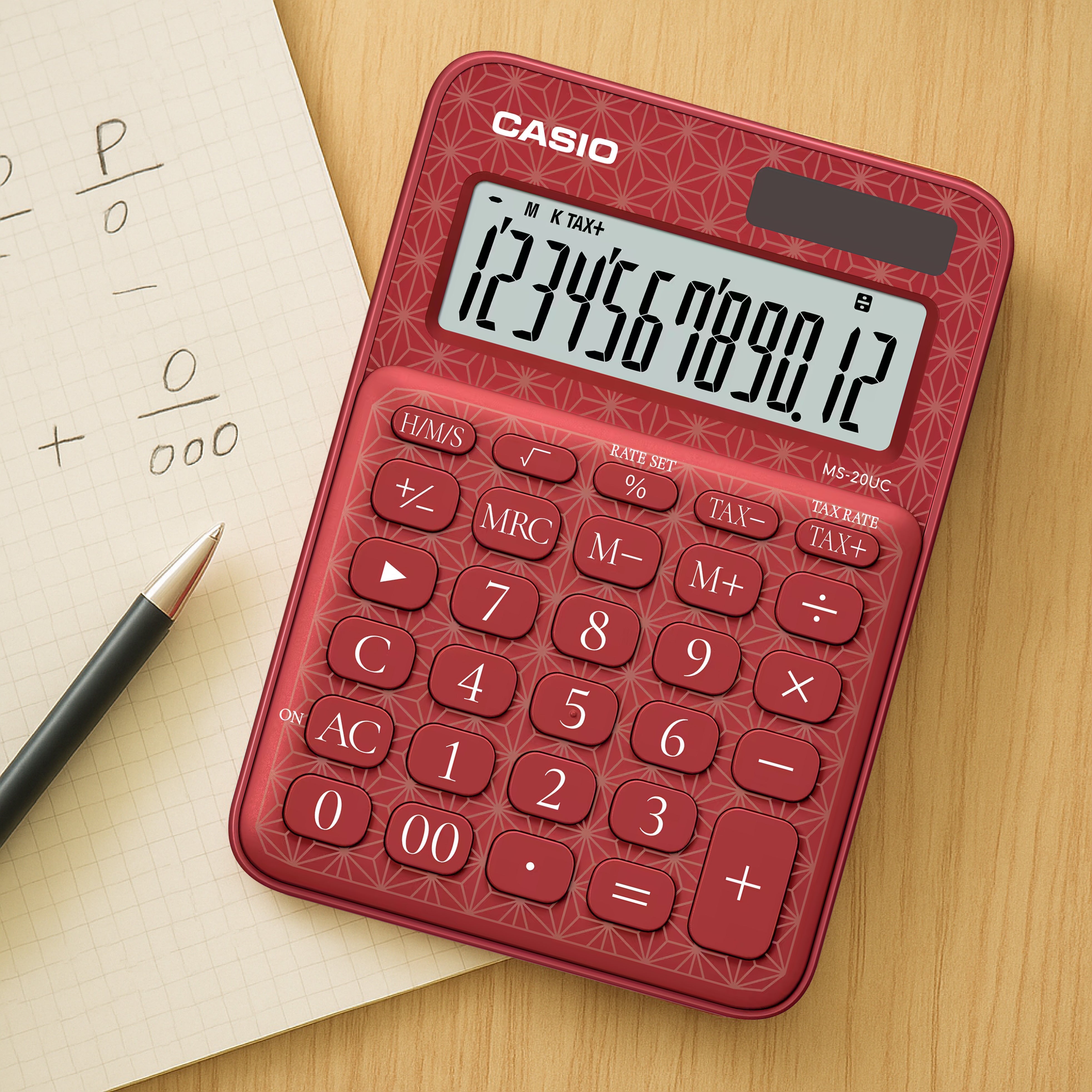 CALCULADORA CASIO MS-20UC-JRD-W-DC