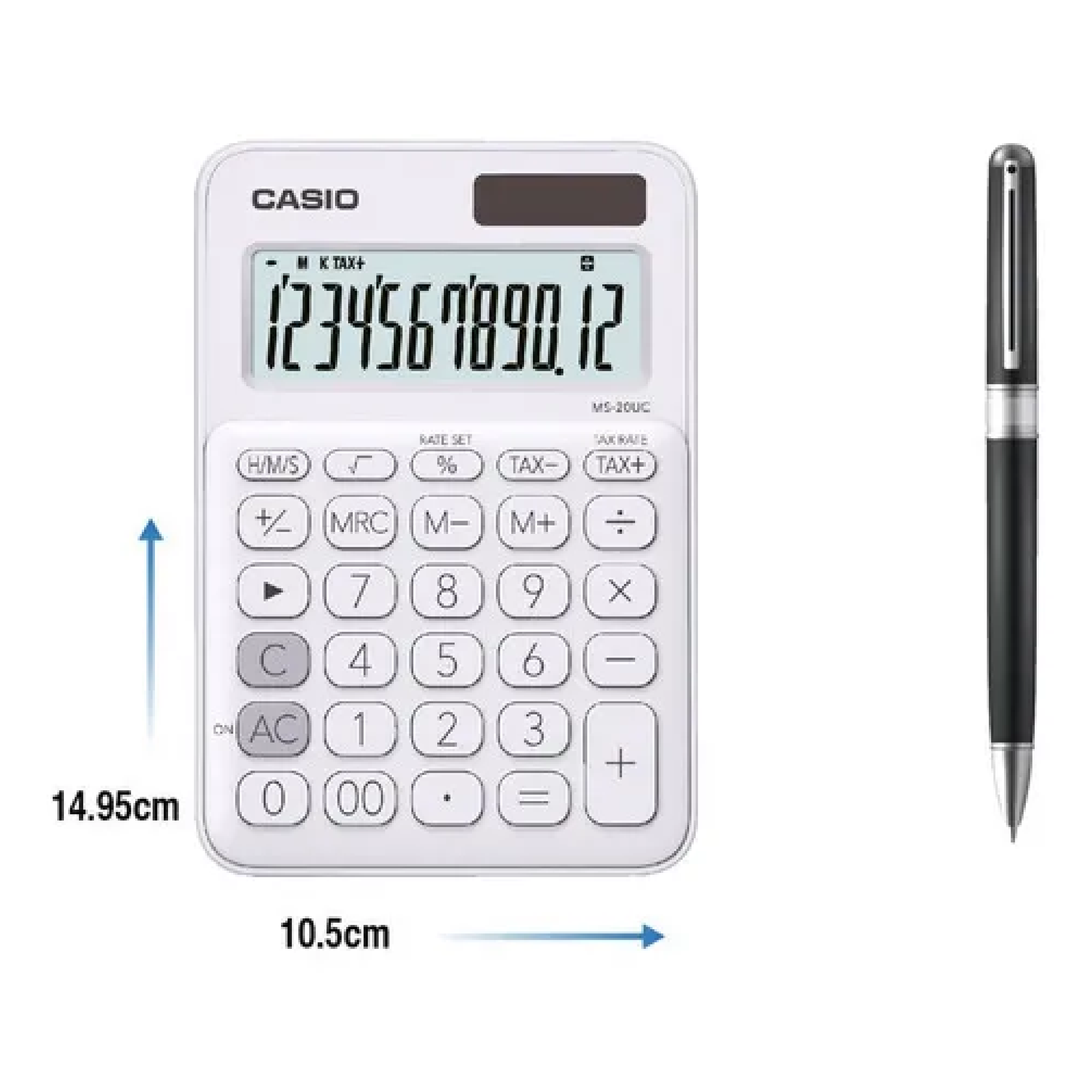 CALCULADORA CASIO MS-20UC-JWE-W-DC