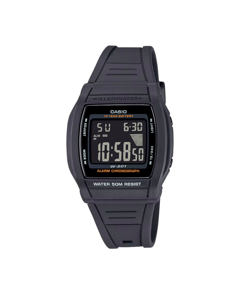 RELOJ CASIO W-201-1BVDF -NEGRO