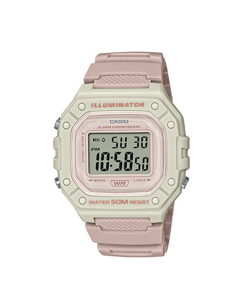 RELOJ PARA MUJER CASIO W-218HC-4A2VDF - BEIGE