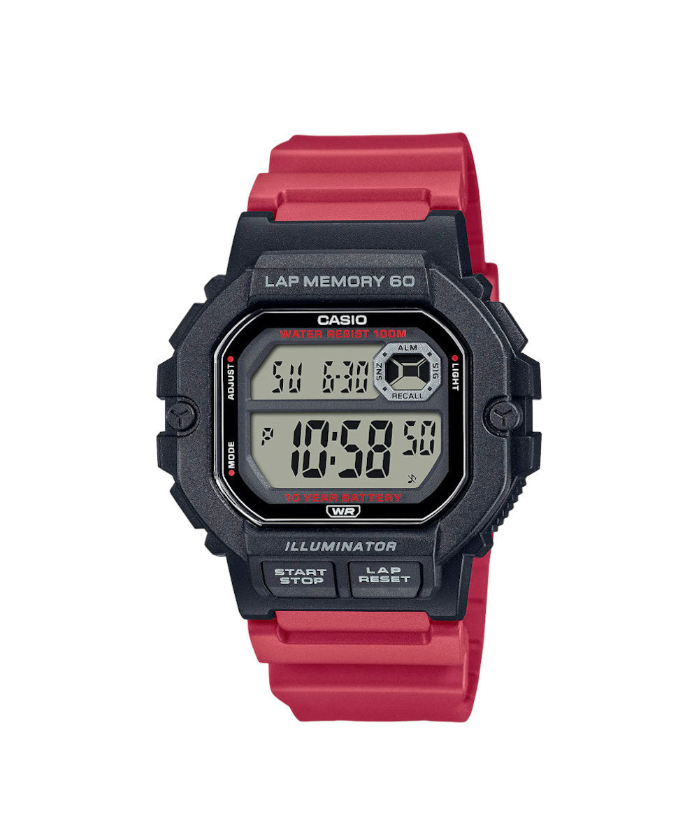 RELOJ PARA HOMBRE CASIO WS-1400H-4AVDF -ROJO