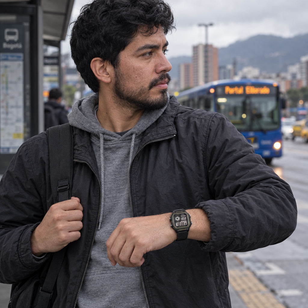 AE-1200WHB-1BVDF en un trayecto urbano