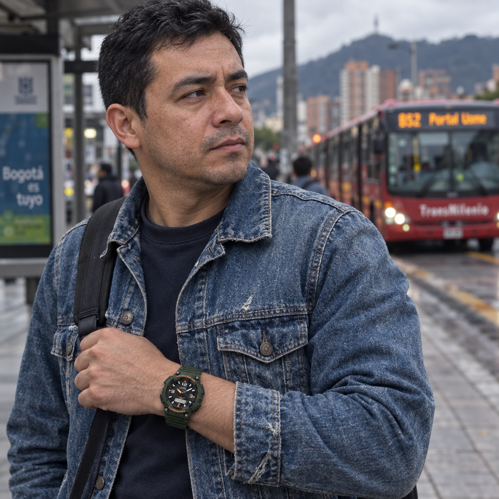 AQ-S810W-3AVDF en un trayecto urbano