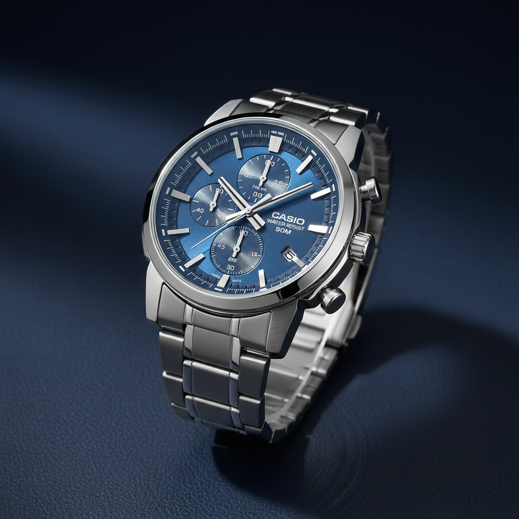 RELOJ PARA HOMBRE CASIO MTP-E510D-2A2VDF - AZUL