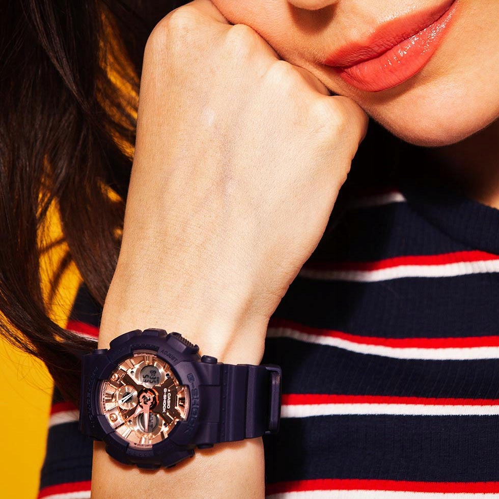 RELOJ ANÁLOGO DIGITAL PARA MUJER CASIO G-SHOCK GMA-S120MF-2A2DR - AZUL