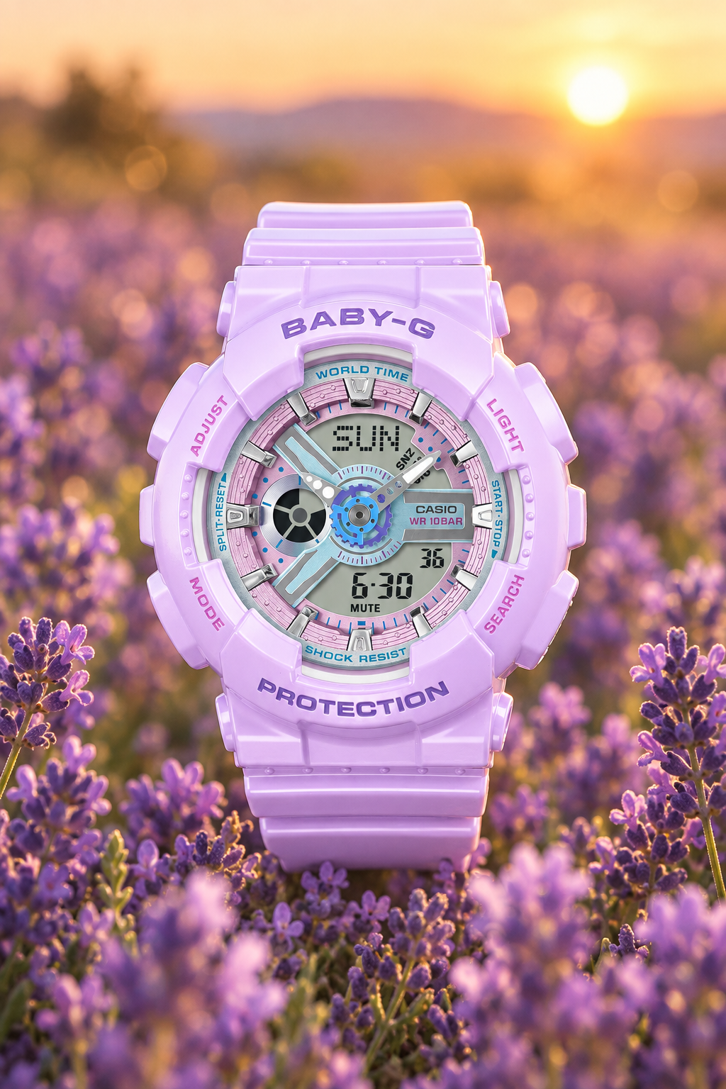 BA-110MC-6ADR RELOJ PARA MUJER CASIO BABY-G - MORADO