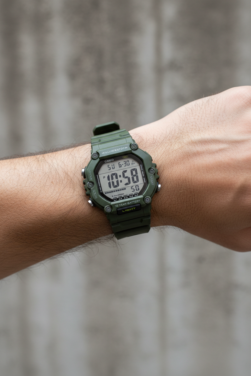 RELOJ PARA HOBRE CASIO AE-1600HX-3AVDF - VERDE