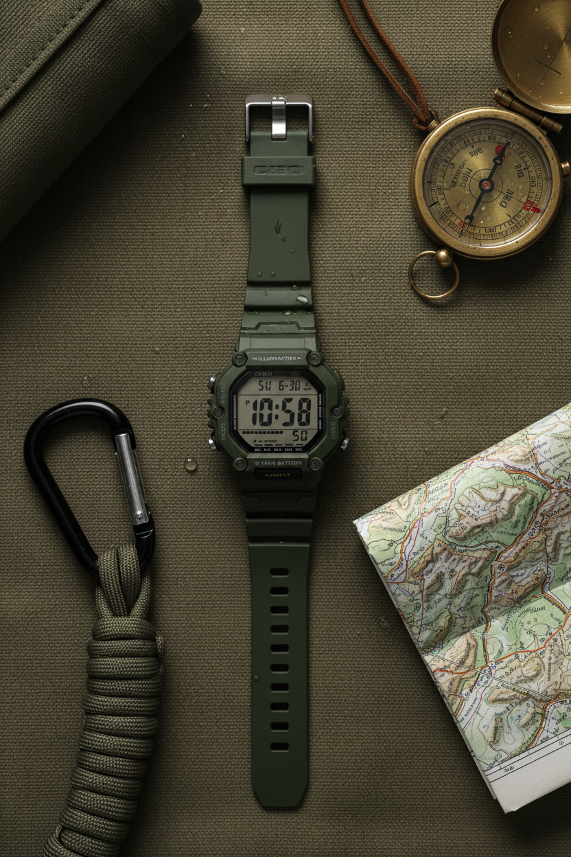 RELOJ PARA HOBRE CASIO AE-1600HX-3AVDF - VERDE