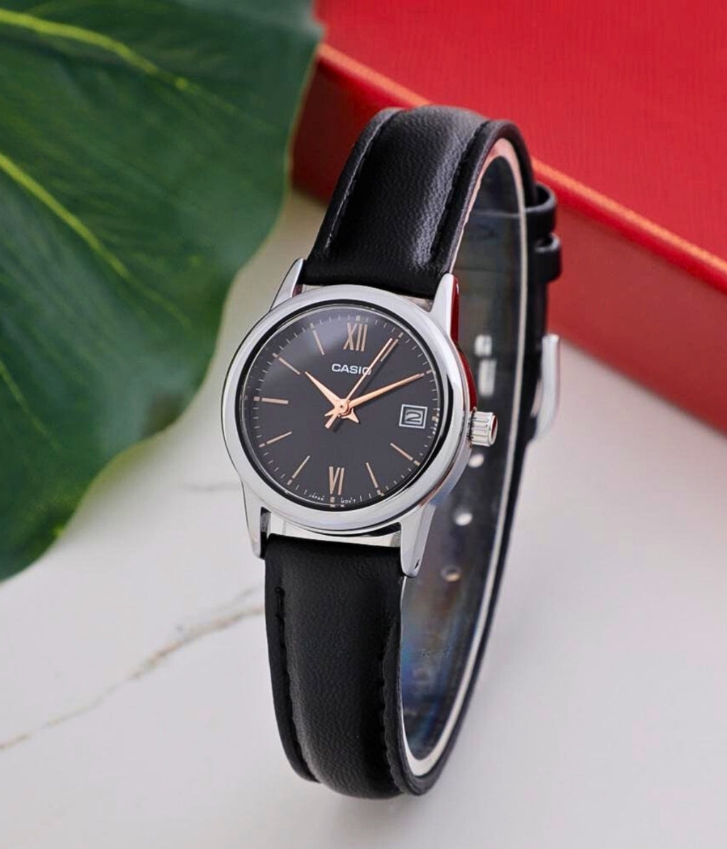 RELOJ PARA MUJER CASIO LTP-V002L-1B3UDF -NEGRO