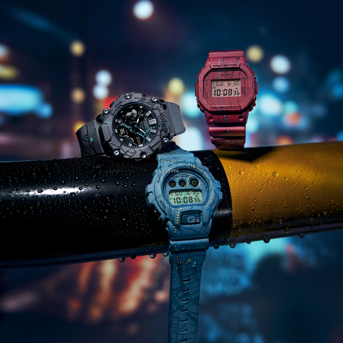 RELOJ DIGITAL PARA HOMBRE CASIO G-SHOCK DW-6900SBY-2DR - AZUL