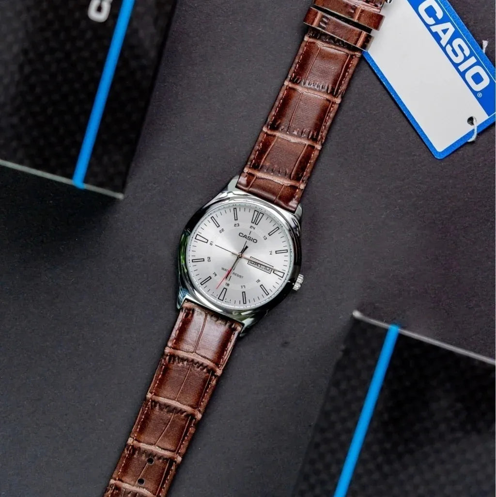 RELOJ PARA HOMBRE CASIO MTP-V006L-7CUDF -CAFÉ
