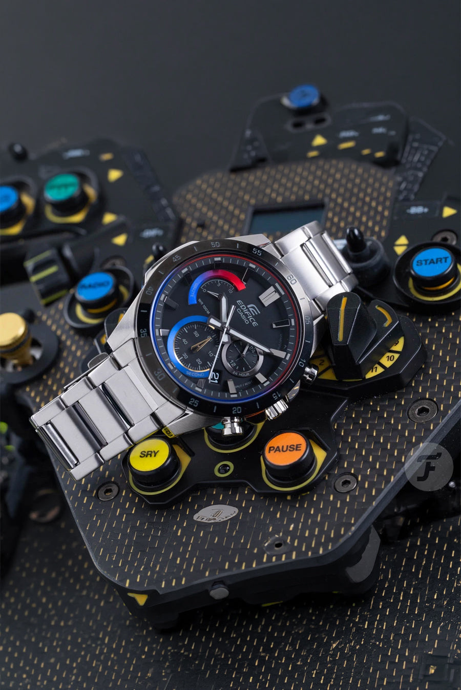 RELOJ CRONÓGRAFO PARA HOMBRE CASIO EDIFICE EFR-573HG-1AVUDF - PLATEADO