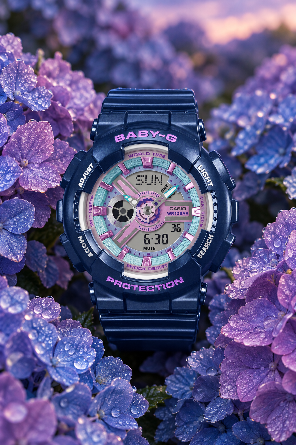 BA-110MC-2ADR RELOJ PARA MUJER CASIO BABY-G - AZUL