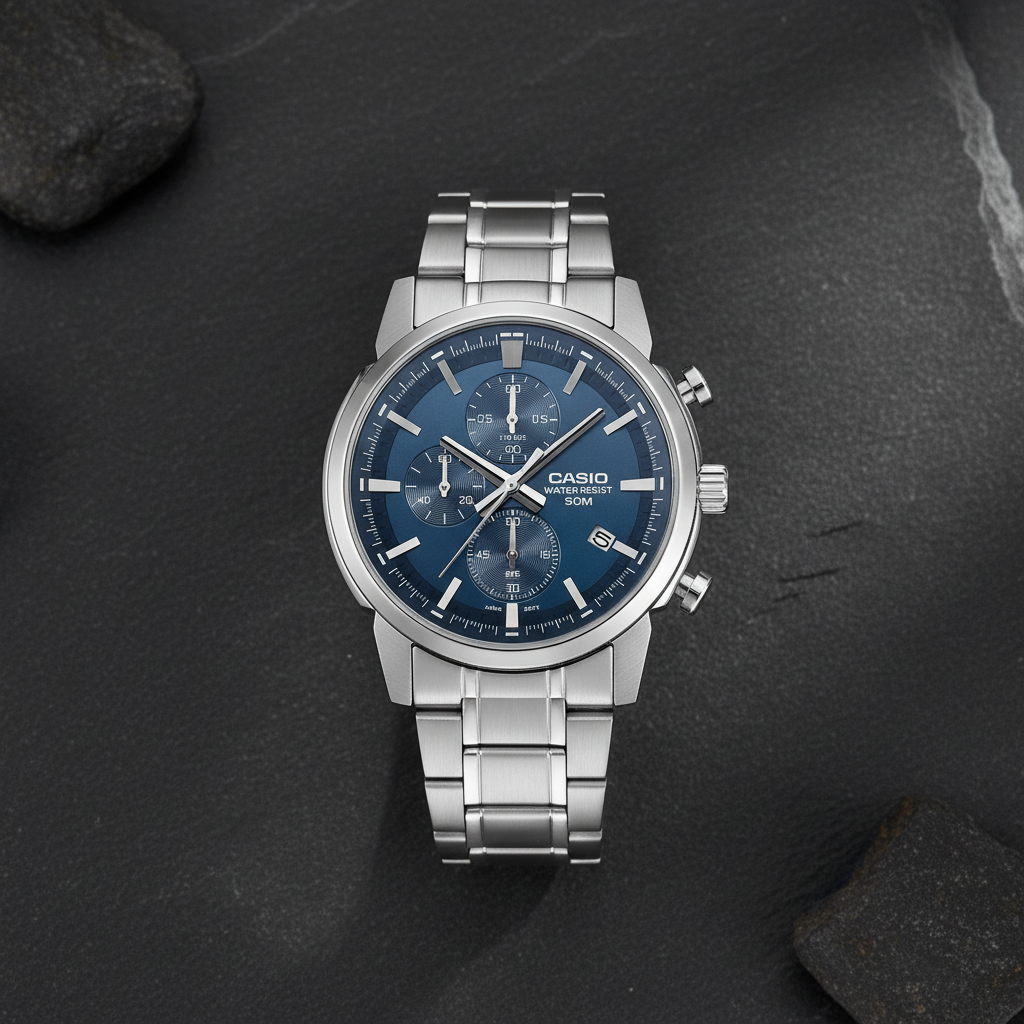 RELOJ PARA HOMBRE CASIO MTP-E510D-2A2VDF - AZUL
