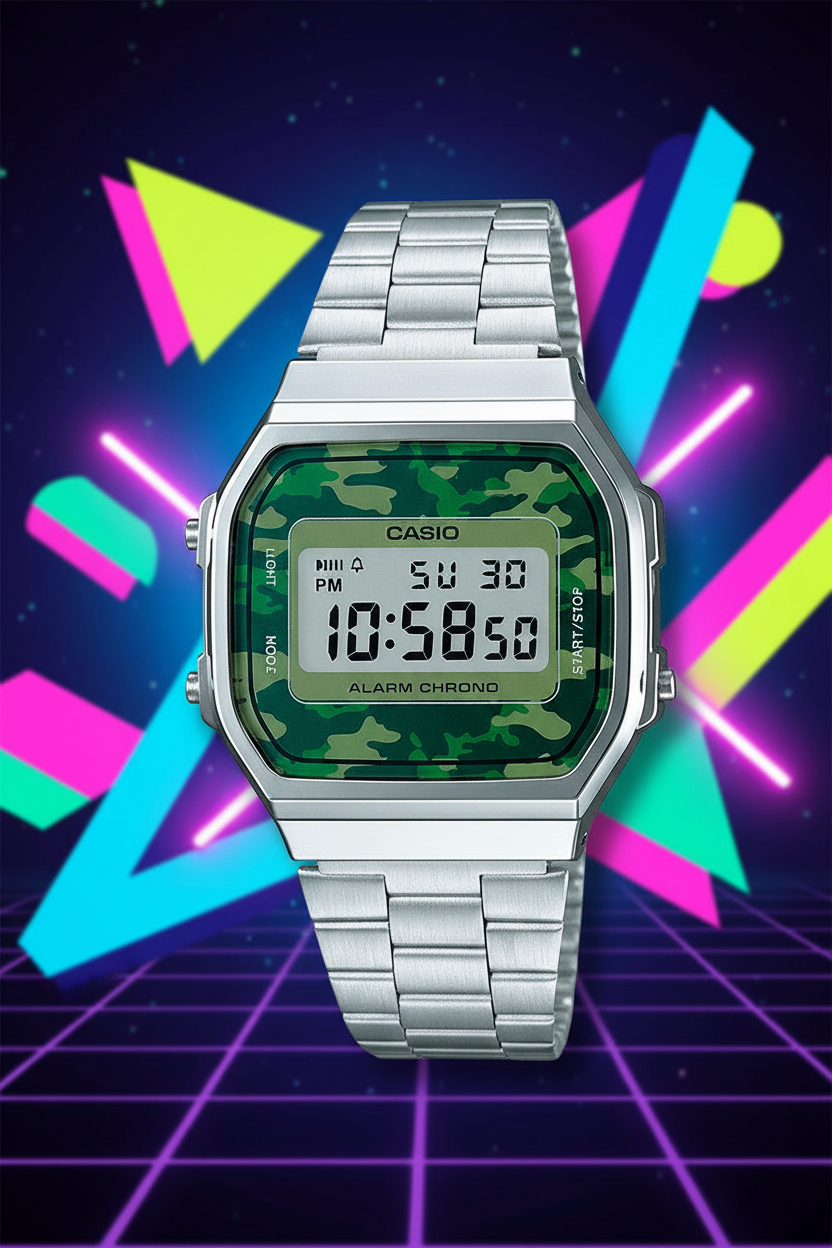 Fondo retro 80s con neón