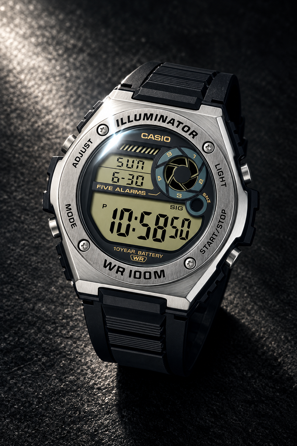 RELOJ PARA HOMBRE CASIO MWD-100H-9AVDF -NEGRO