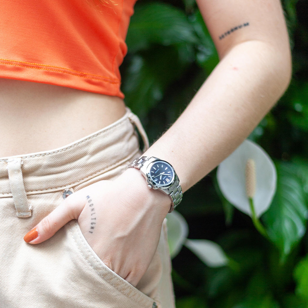 RELOJ PARA MUJER CASIO LTP-1215A-1A2DF -PLATEADO