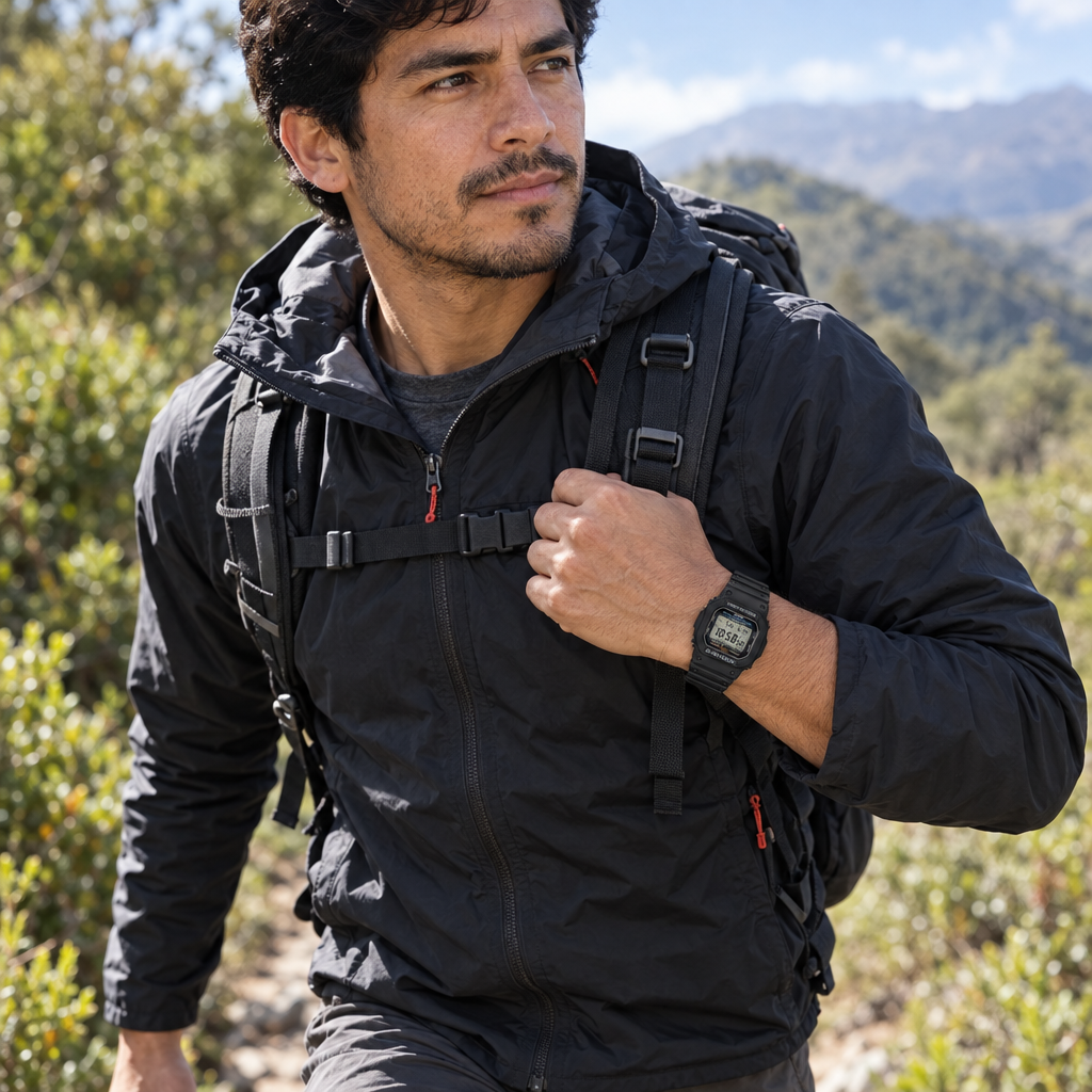G-5600UE-1DR durante una caminata de montaña