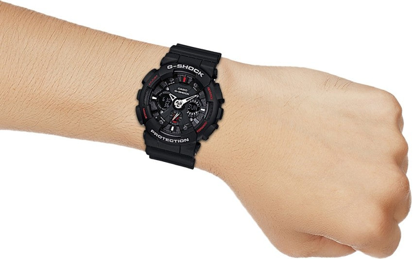 RELOJ ANÁLOGO DIGITAL PARA HOMBRE CASIO G-SHOCK GA-120-1ADR - NEGRO