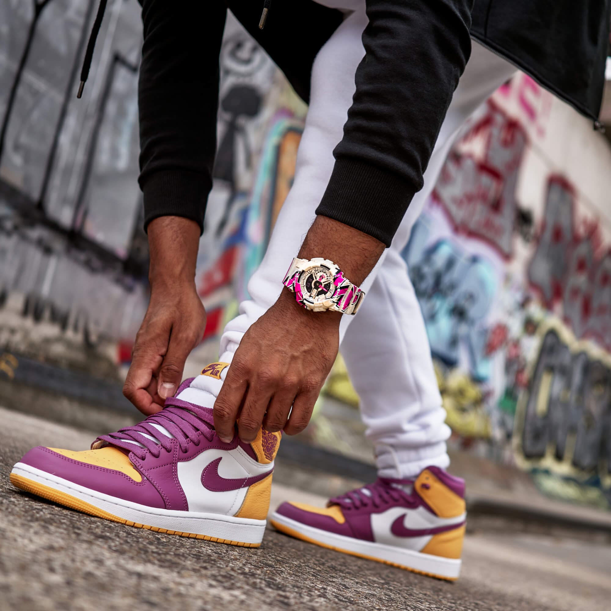 RELOJ ANÁLOGO DIGITAL PARA HOMBRE CASIO G-SHOCK GA-110SS-1ADR - NEGRO