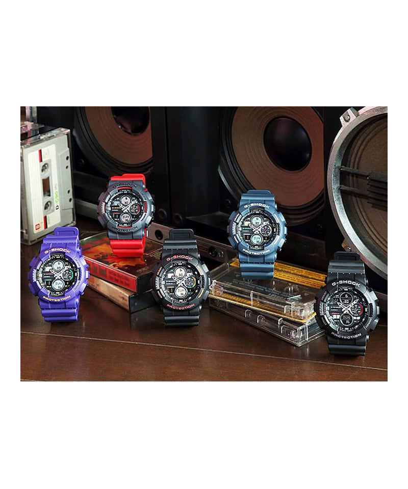 RELOJ ANÁLOGO DIGITAL PARA HOMBRE CASIO G-SHOCK GA-140-6ADR - MORADO