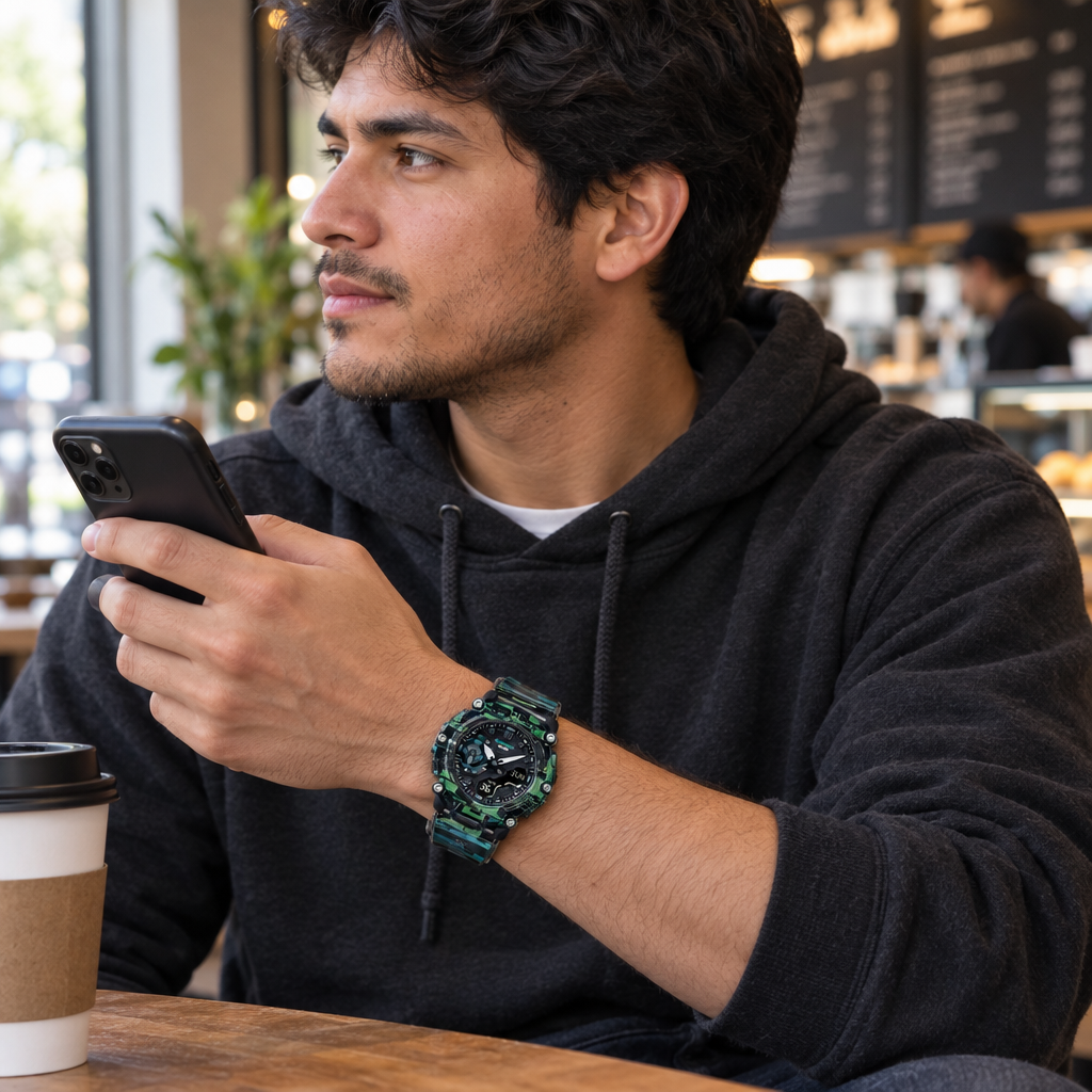 GA-2200NN-1ADR en una cafetería con luz natural
