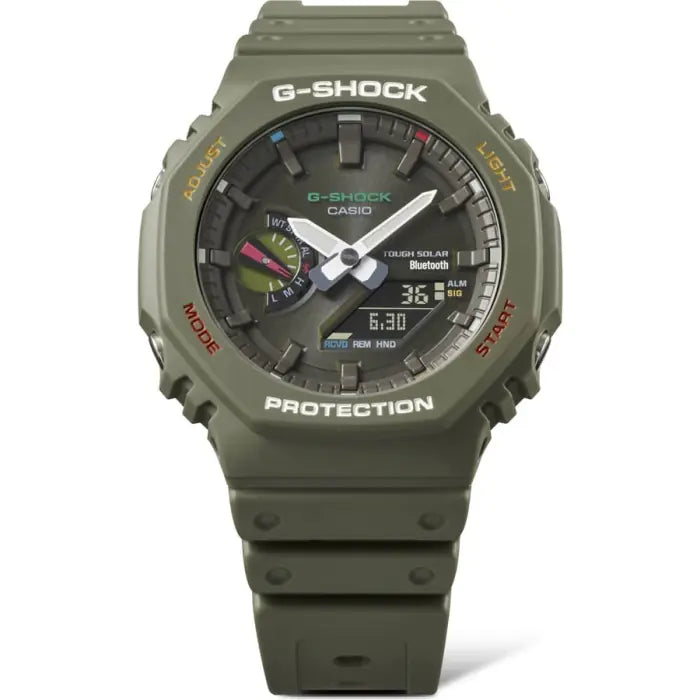 RELOJ ANÁLOGO DIGITAL PARA HOMBRE CASIO G-SHOCK GA-B2100FC-3ADR - VERDE